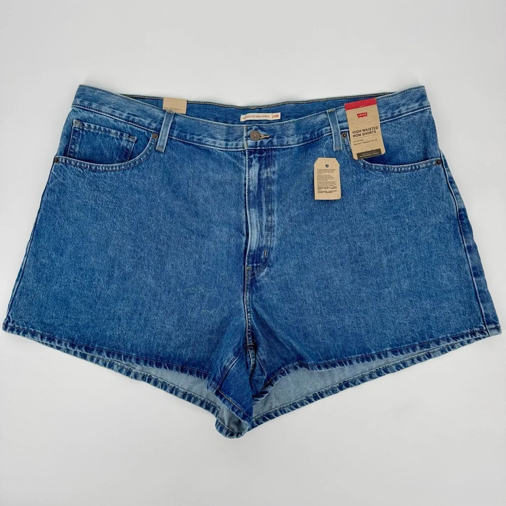 Levi's High-Rise Blue Denim Shorts